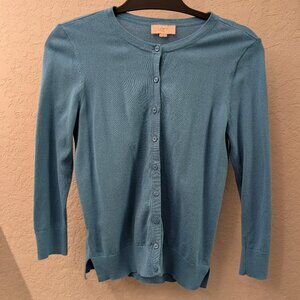 Loft Outlet Robins Egg Button-up Cardigan XS